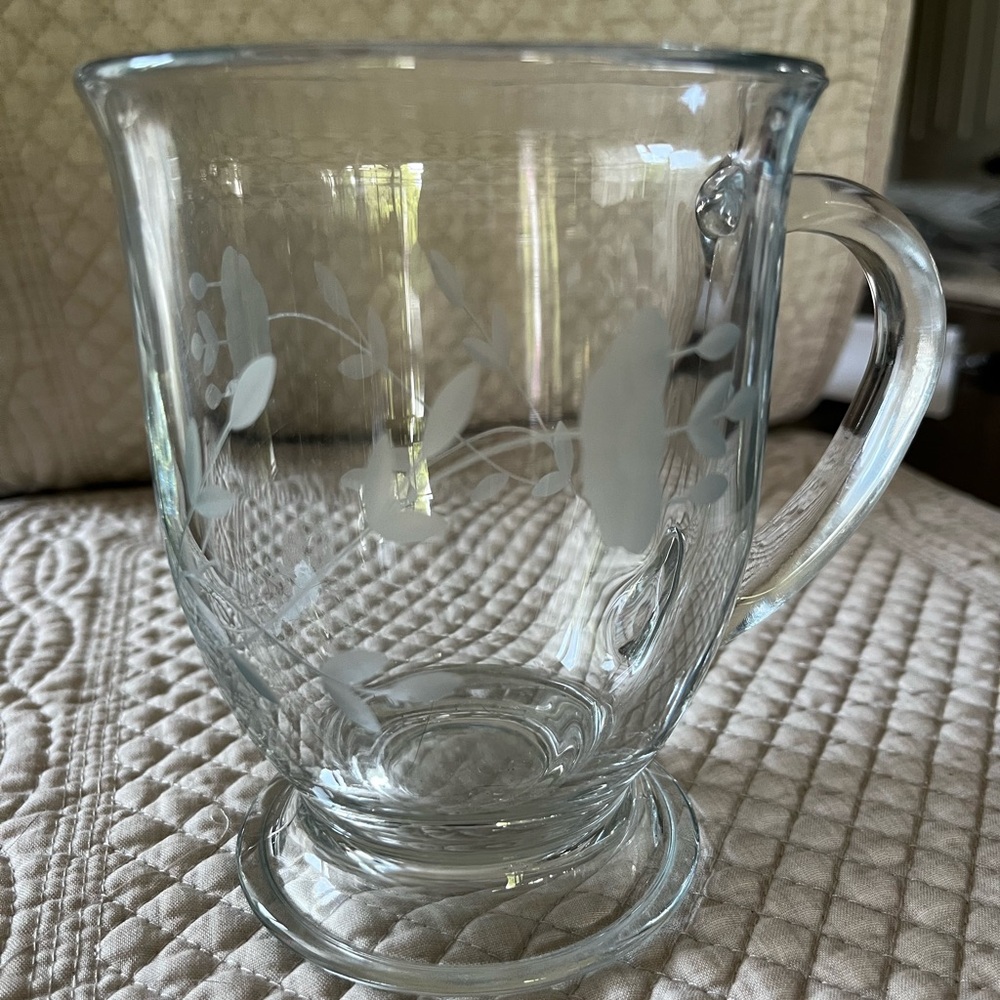 Princess House Heritage Cafe Mugs. Set of 2